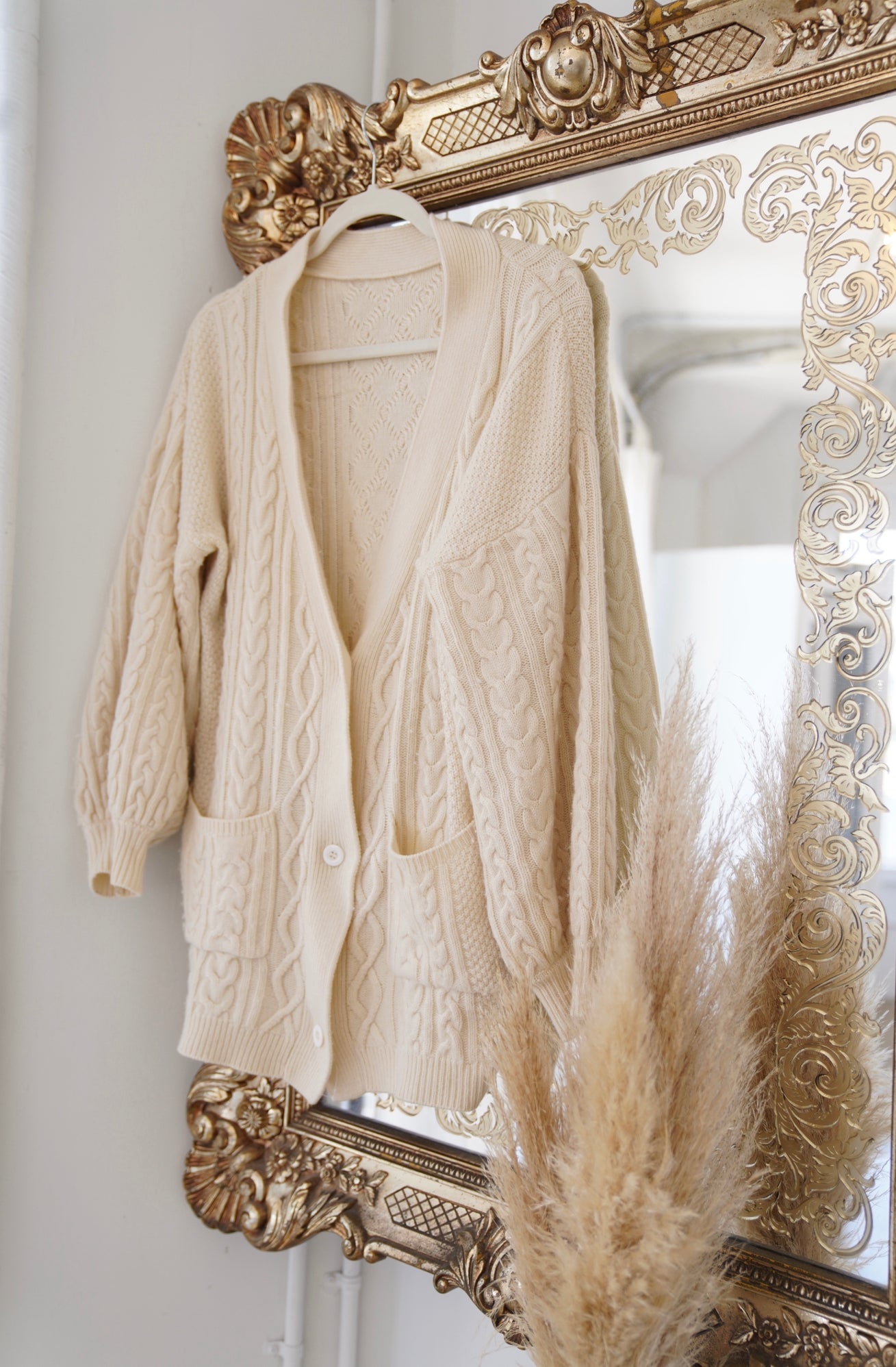 “DIANA” Oversized Cable Knit Cardi